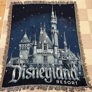 ✨ Disney Diamond Anniversary Woven Throw Blanket – Disneyland Resort ✨